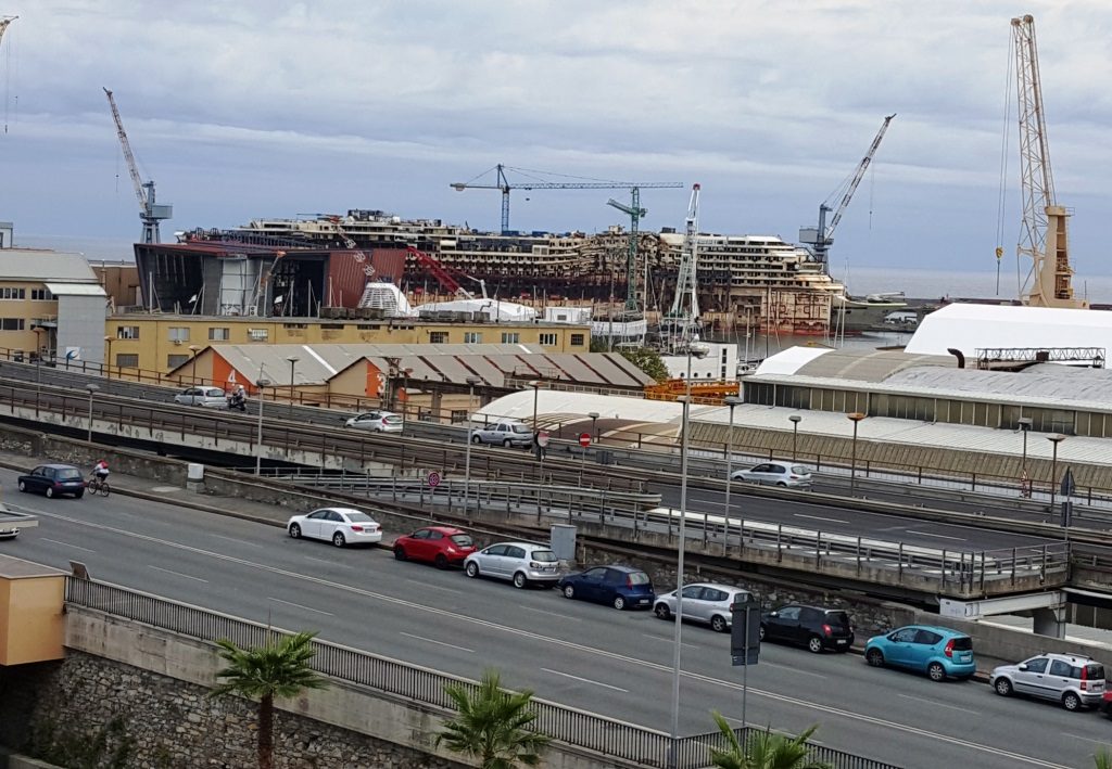 Costa Concordia, Corso Italia, Genua