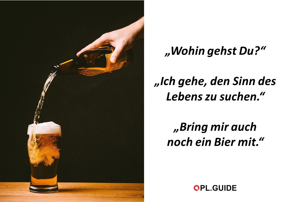 Vorsicht dummer Spruch!