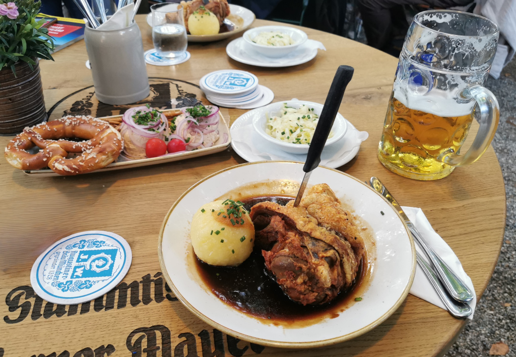Endlich mal wieder im Augustiner Biergarten in München