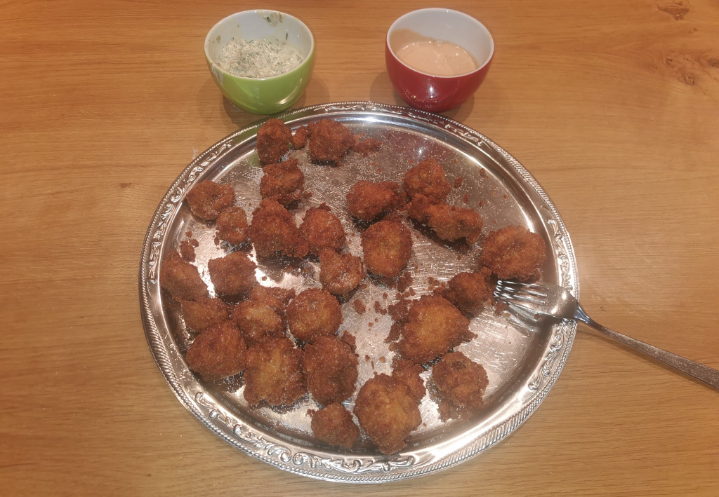 Gebackene Champignons