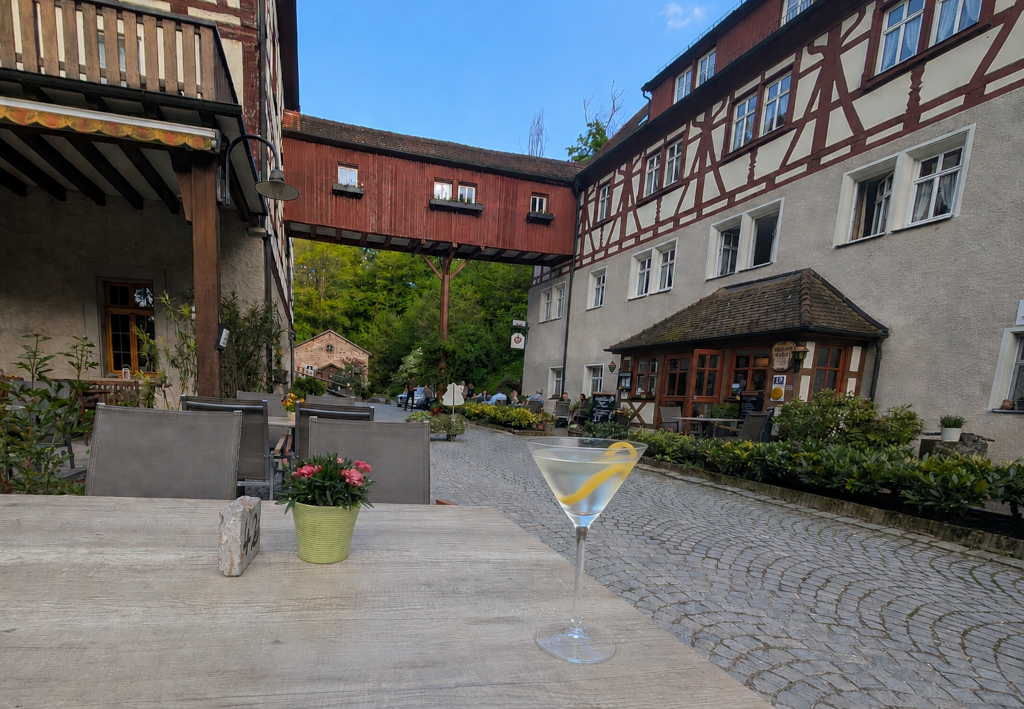 Improvisierter Martini im tiefsten Fränkischen