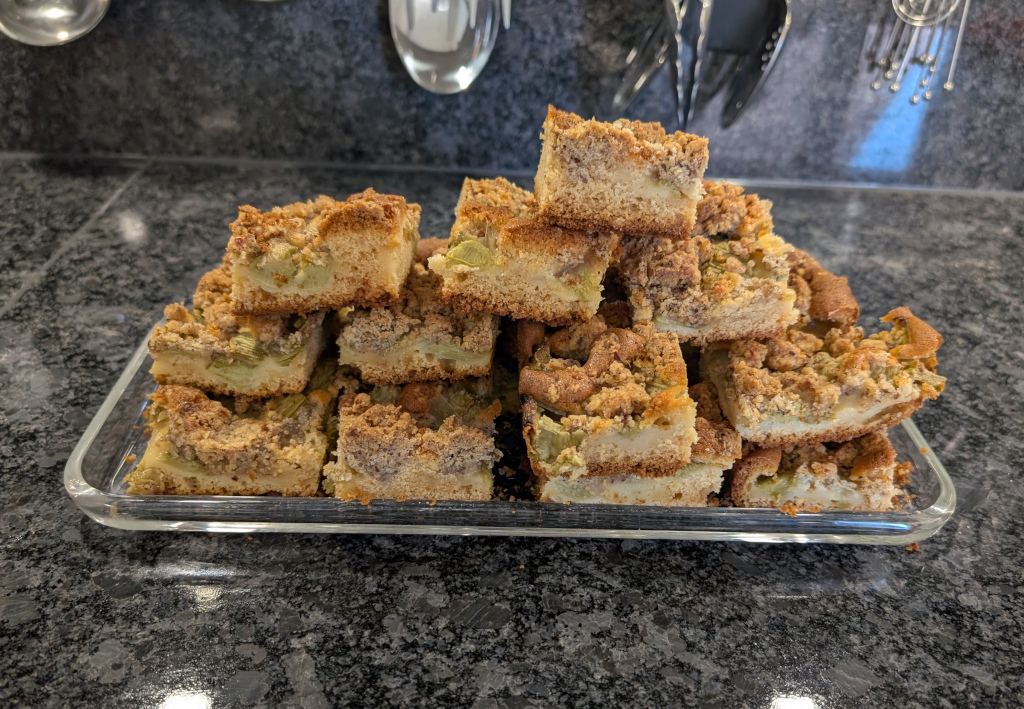 Rhabarberkuchen vom Blech