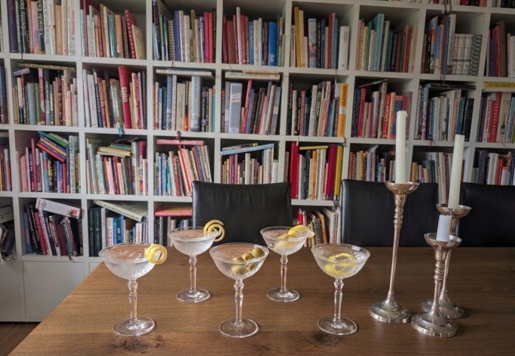 Martini mit Freunden, doch wir haben eine Verräterin unter uns